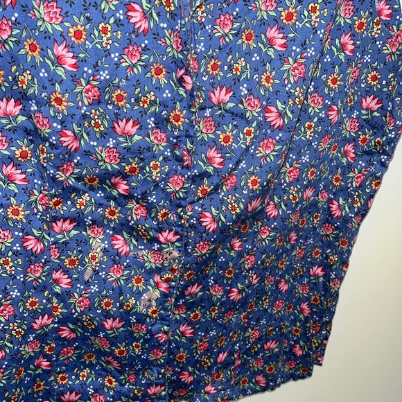 Vintage Bushwacker Women's Large L Cotton Button Up Collared Sleeveless Shirt - Picture 9 of 12